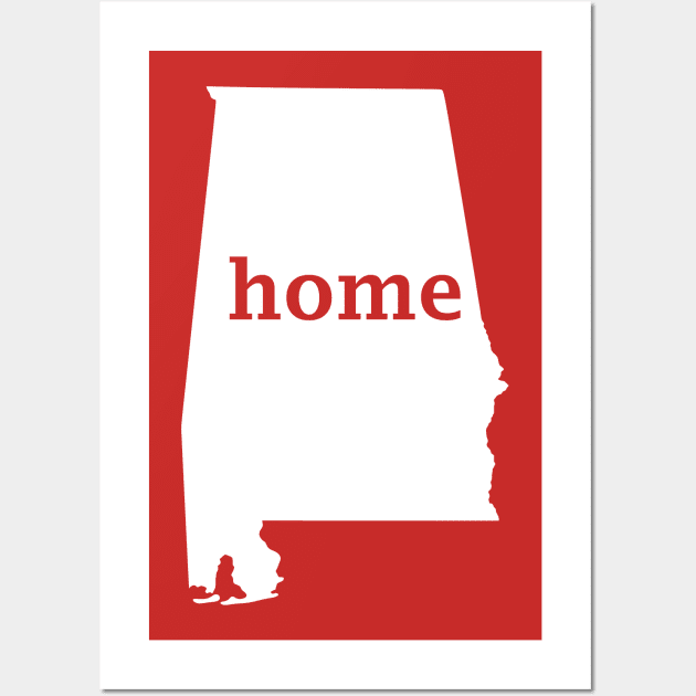 Alabama Home Wall Art by TBM Christopher